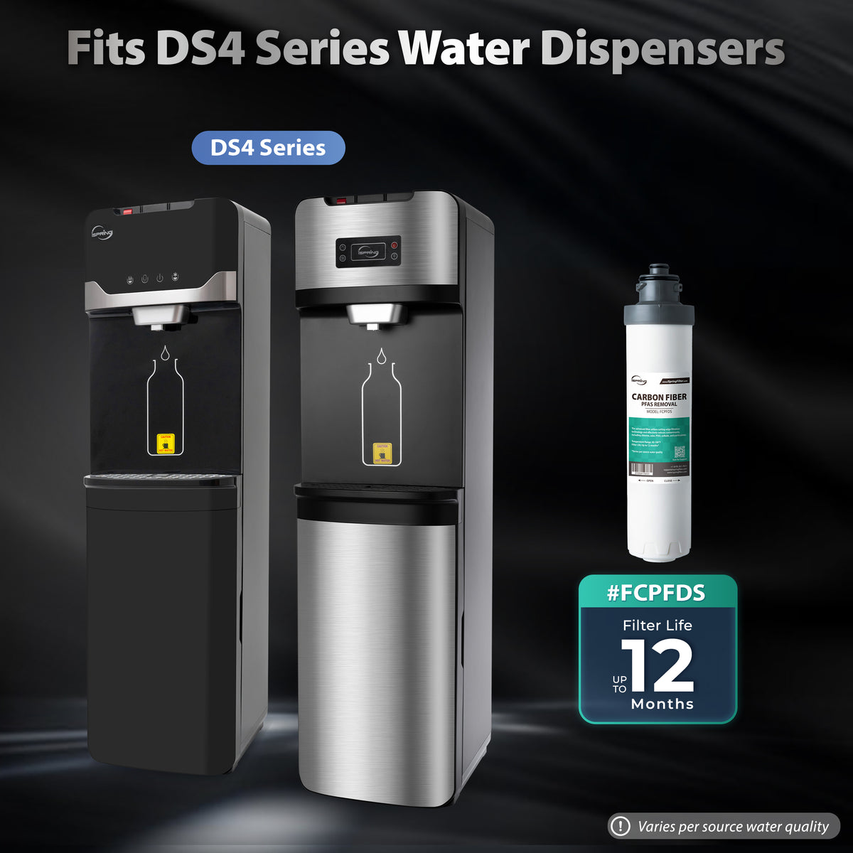 iSpring SGS-Tested PFAS Removal Carbon Block Replacement Water Filter Cartridge FCPFDS  for DS4 Series