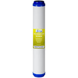 iSpring FG25 20” x 2.5” Water Filter Replacement Cartridges - Granular Activated Carbon - Fits RCB3P RO System and other 20” x 2.5” Systems