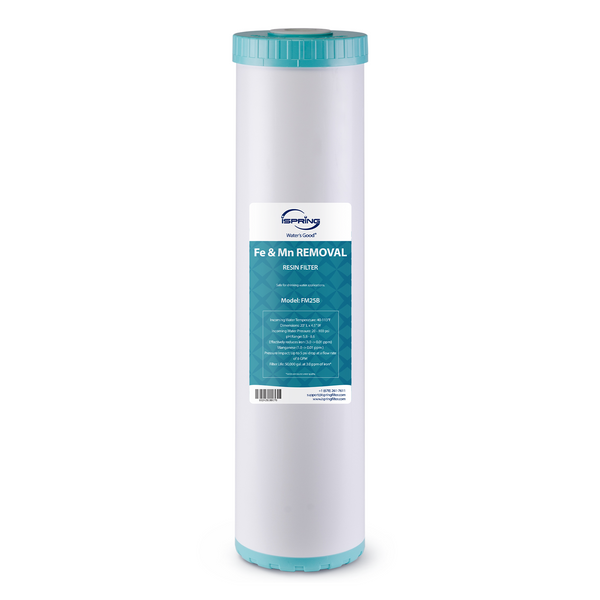 iSpring FM25B - Iron Manganese Reducing Replacement Water Filter, High Capacity,4.5" x 20"