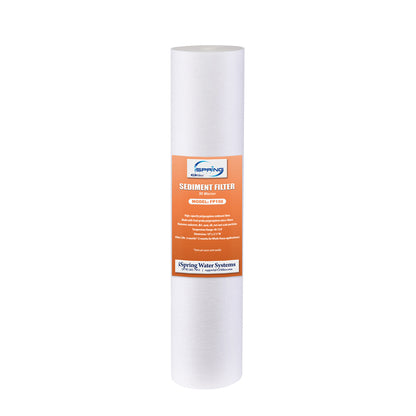 iSpring FP150 NSF/ANSI 58 Certified 50 micron 10"x2.5" Standard Sediment Water Filter Replacement Cartridges