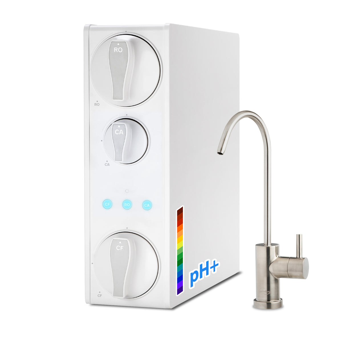 iSpring RO500AK-BN NSF Certified Tankless Reverse Osmosis Water Filtration System, 500 GPD tankless RO system with Alkaline Remineralization, Brushed Nickel Faucet , 2:1 Pure to Drain Ratio