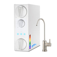 iSpring RO500AK-BN NSF Certified Tankless Reverse Osmosis Water Filtration System, 500 GPD tankless RO system with Alkaline Remineralization, Brushed Nickel Faucet , 2:1 Pure to Drain Ratio