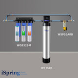 iSpring WSP50ARB+WF150K+WGB32B-PB Soft City Water Solution with Finest 3-stage  + Lead Removal