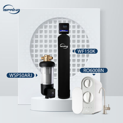 iSpring WSP50ARJ+WF150K+RO600 Soft City Water Solution