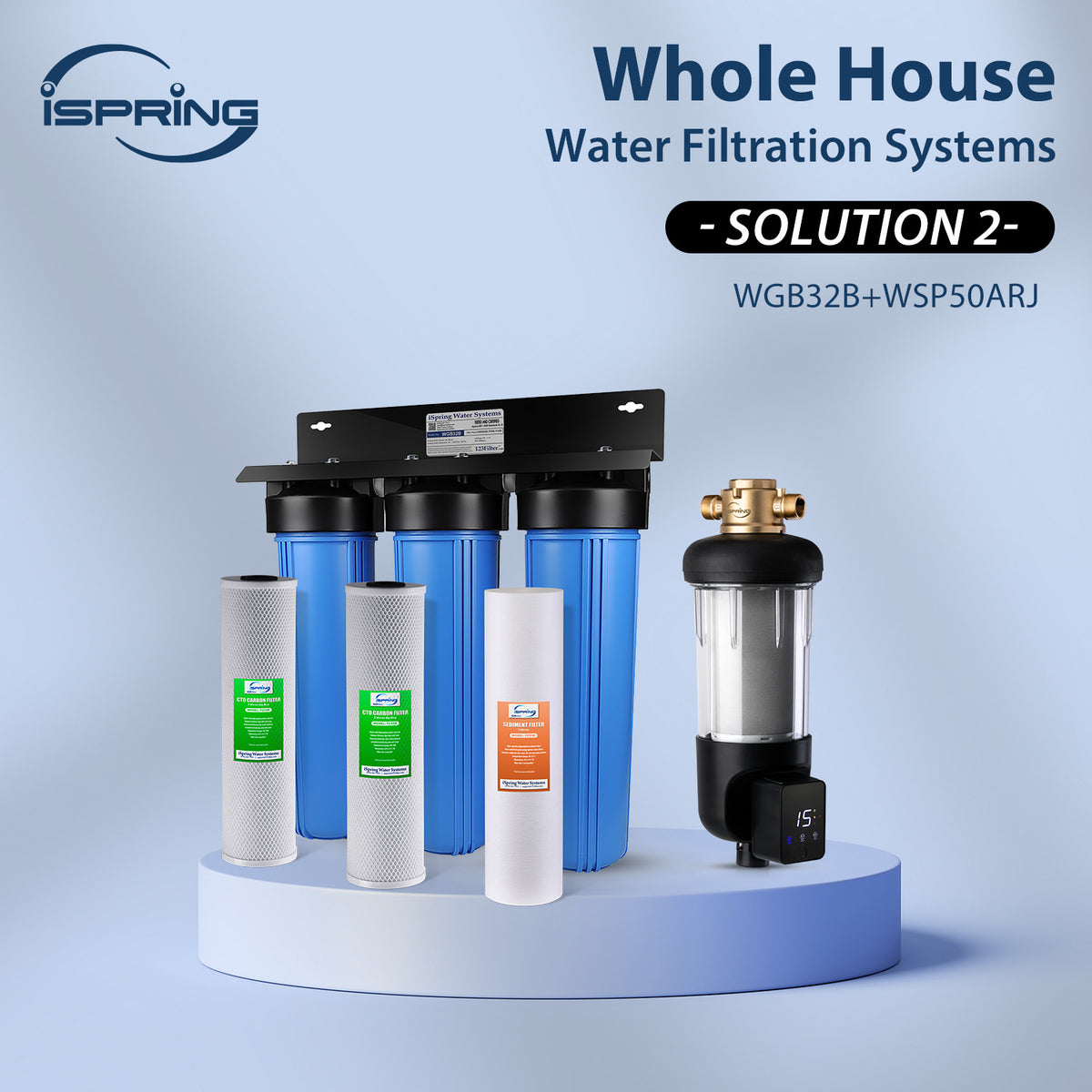 iSpring WSP50ARJ+WGB32B City Water Solution