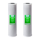 iSpring FC25BX2 20” x 4.5” Water Filter Replacement Cartridges - CTO Carbon Block - Fits Standard 20” x 4.5” Whole House Filter Systems - Pack of 2