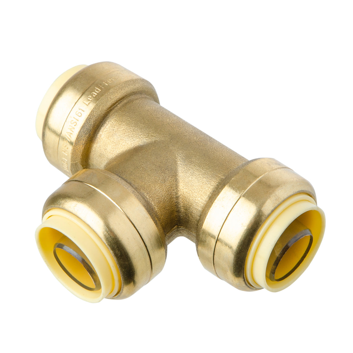 LittleWell ATPF12 Brass 3/4''X 3/4''X 3/4'' Push Fit Tee, works the same as SharkBite