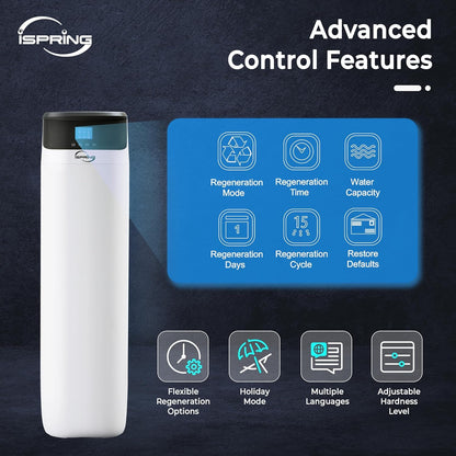 iSpring WCS50KG+RO5004F, Whole House Water Softener &amp; Under Sink Reverse Osmosis Water Filtration System, Reduce PFAS, TDS, and Lead, Complete Softening and Purification Solution for the Entire Home