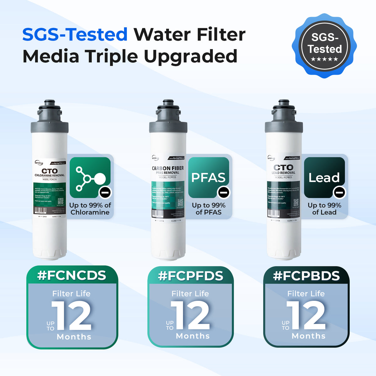 iSpring Bottleless Water Cooler Dispenser with 4-Stage Filtration, SGS-Tested 99% of PFAS, Lead, Chloramine Removal, Hot, Cold, Room Temp, Self Cleaning, Stainless Steel, Silver, Model: DS4S-MAX