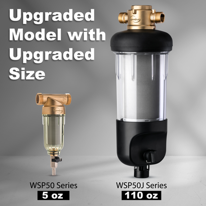 iSpring WGB32B-KDS+WSP50J Whole House Water Filter System w/ Jumbo-Sized Spin Down Sediment Filter, Polyphosphate Anti-Scale, GAC KDF, and Carbon Block Water Filters, Water Descaler and Water Filter