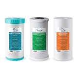 iSpring F3WGB31BM Whole House Water Filter Replacement Pack, Reduces Iron, Manganese, Chlorine, Sediment, Taste, and Odor, Up to 12 Months,10" × 4.5", Fits WGB31BM