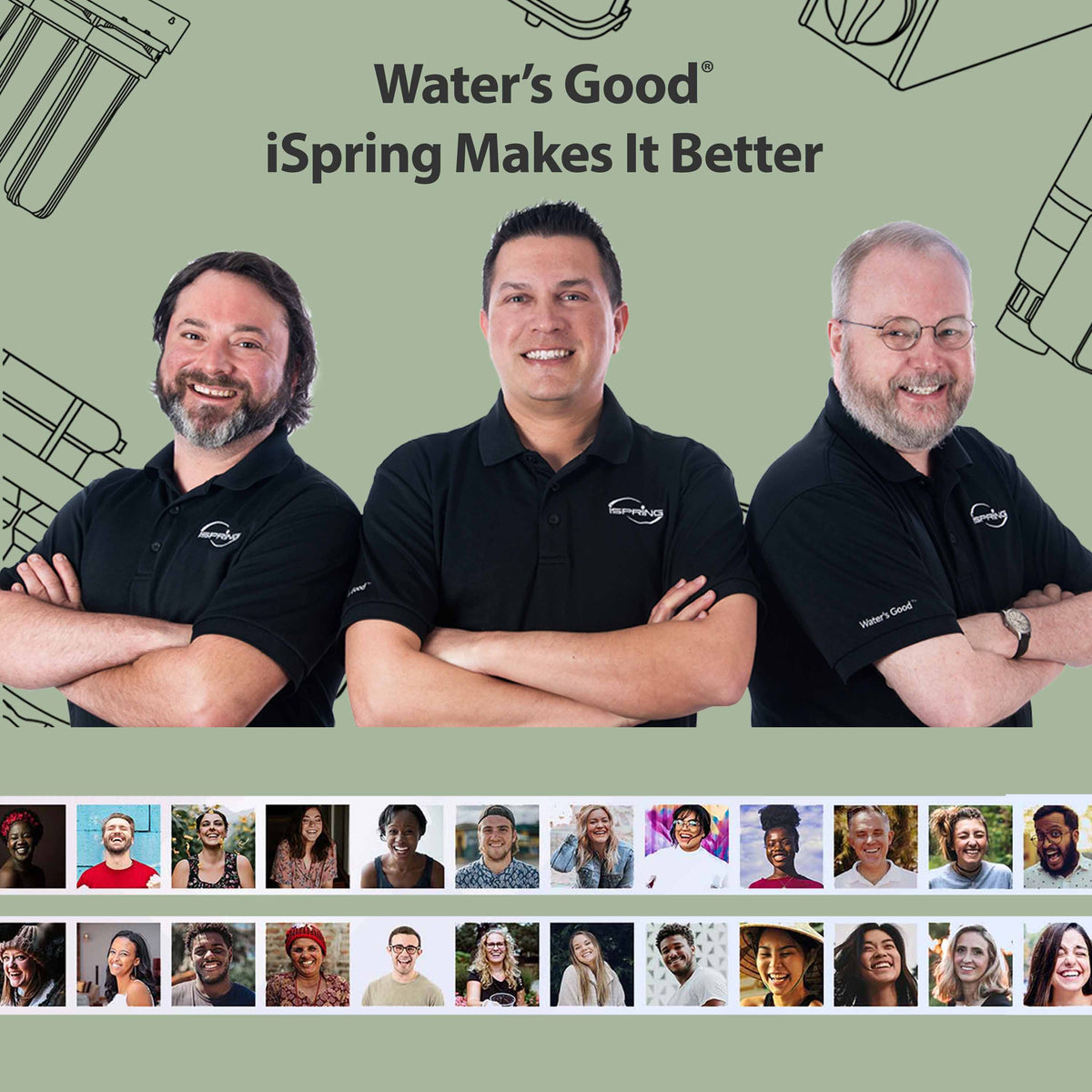 iSpring WF150K-PF Whole House Water Filter System, SGS-Tested for PFAS Removal, Reduces Chlorine &amp; Heavy Metals, Up to 10 Years Protection