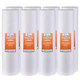 iSpring FP25BX8 20” x 4.5” Water Filter Replacement Cartridges, Fine Sediment Filters, 5 Micron, Fits Whole House Water Filtration Systems, Pack of 8