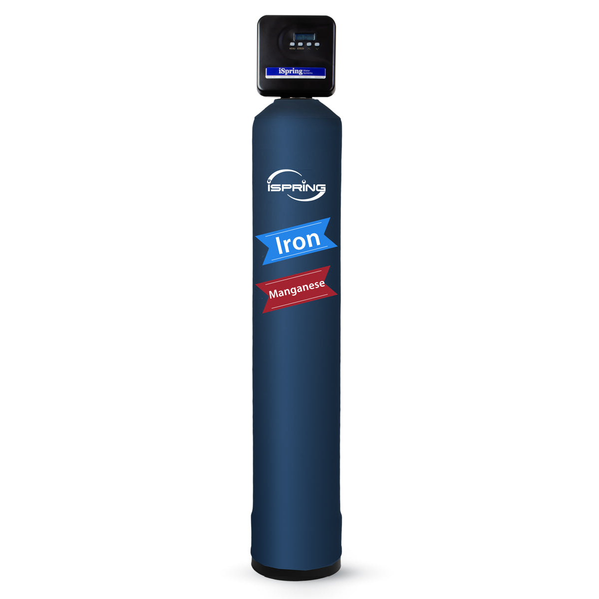 iSpring WCFM400K Whole House Central Iron and Manganese Water Filter Filtration System, Digital Controlled Automatic Regeneration and Air Injection, Set &amp; Forget