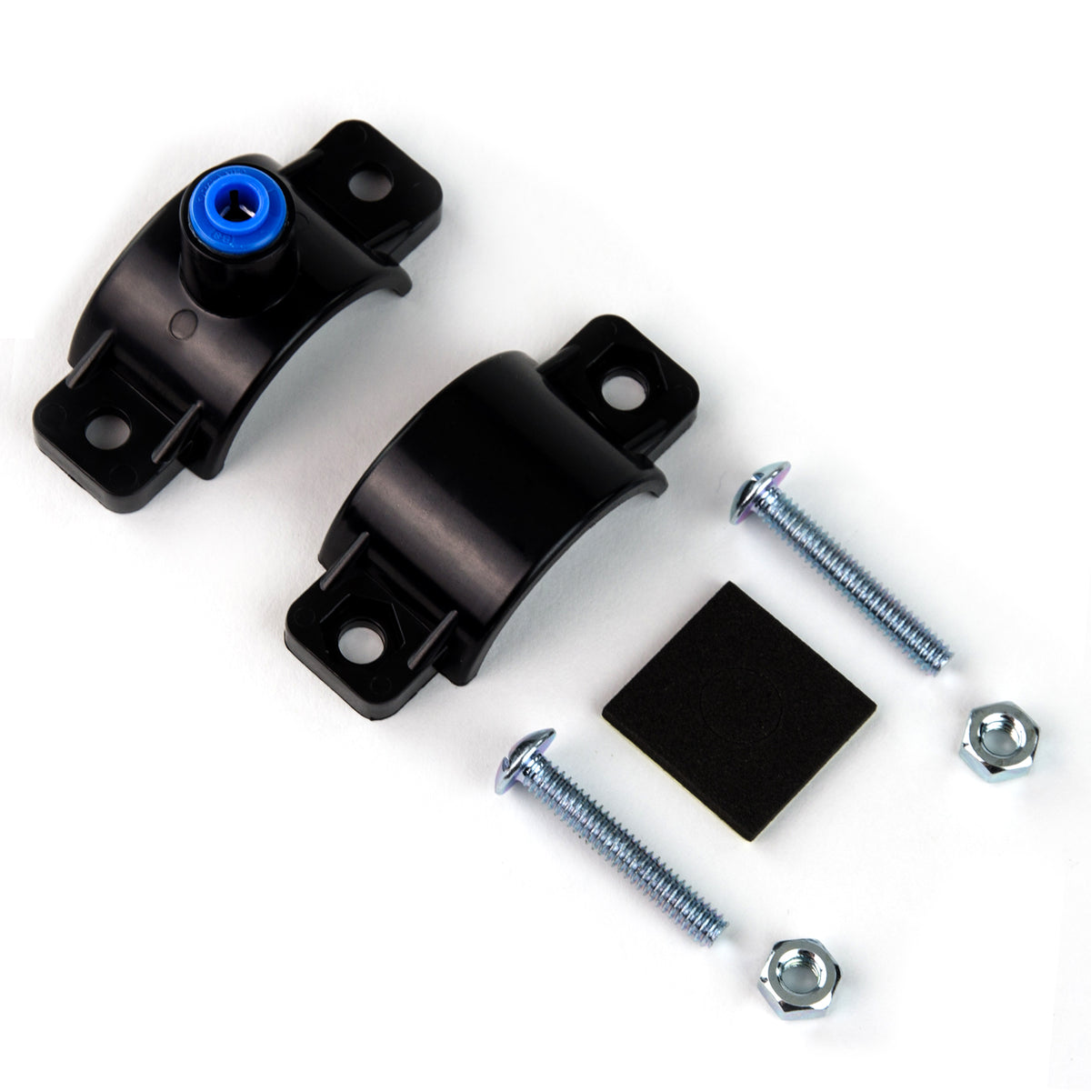 iSpring ADS1K Clamp/Drain Saddle with Quick-Fitting #ADS1K, Black