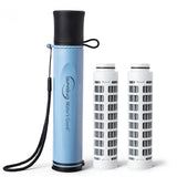 iSpring IFS-BF2 Personal Water Filter Straw w/2 Extra Filters, Removes Micro-organisms & Lead SGS-Tested, BPA-Free, Ultralight Portable Purifier for Survival, Emergency & Hiking