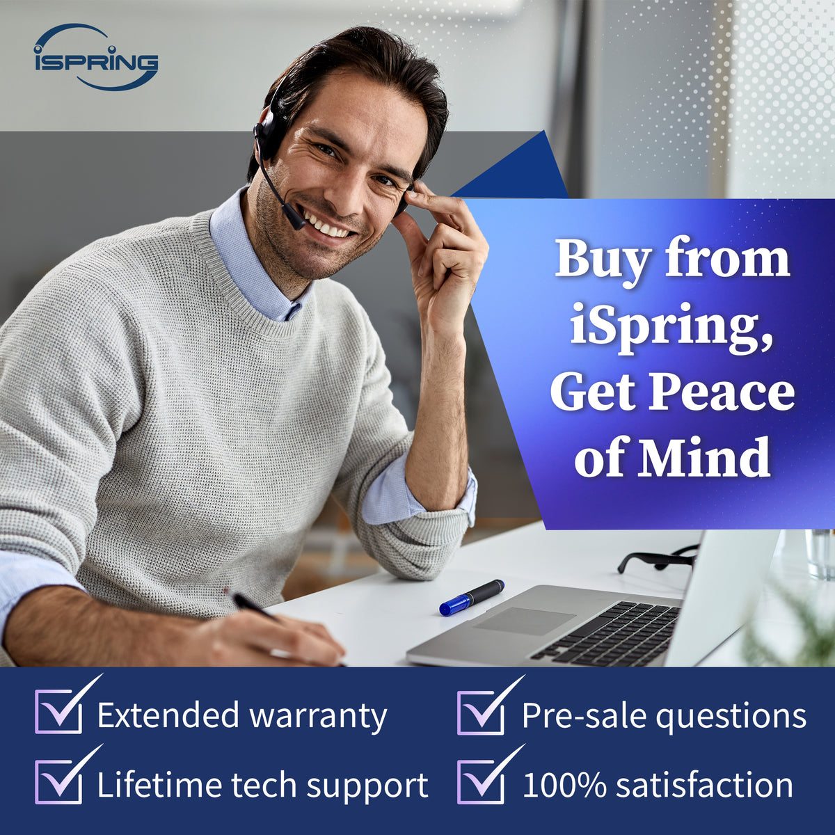 iSpring WCFM500K Iron, Manganese, and Hydrogen Sulfide Water Filtration System, Whole House or Well Water, Set &amp; Forget, Last up to 10 Years