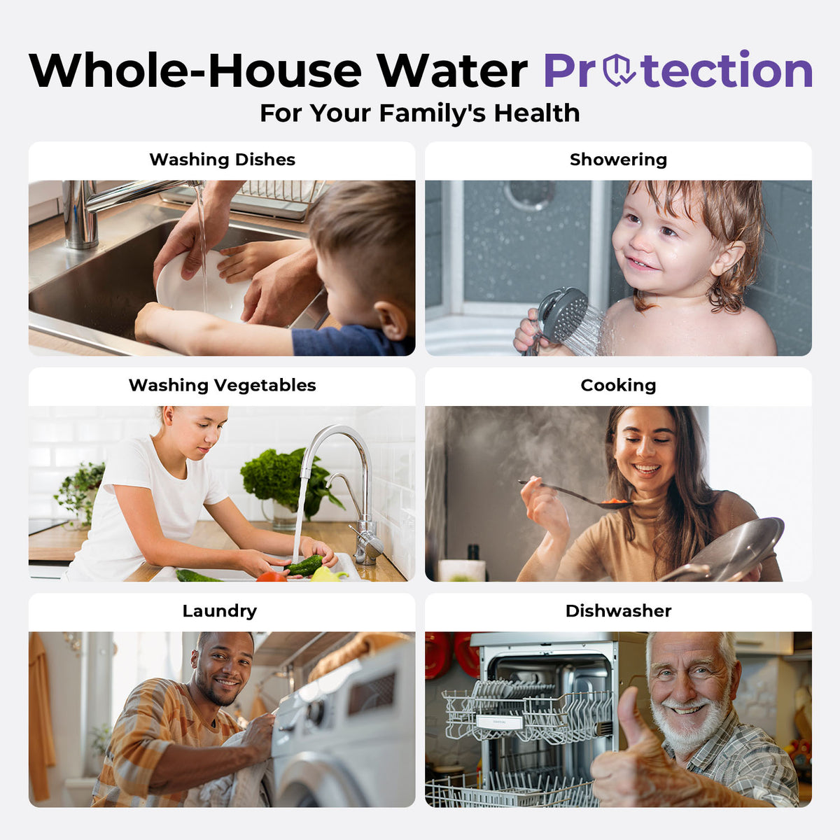 iSpring F3WGB31BDS Anti-Scale Whole House Water Filter Replacement Pack, Reduces up to 99% Chlorine, Scale, Odor, and Sediments, Up to 12 Months, 10" × 4.5", Fits WGB31B-DS