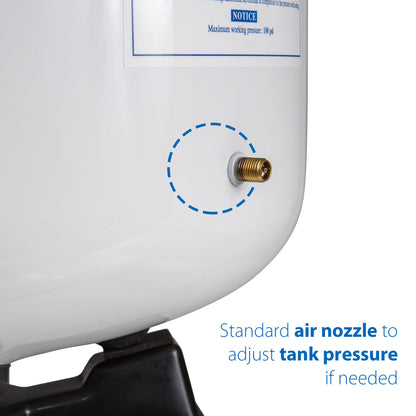 iSpring T32M Pressurized Water Storage Tank with with Ball Valve for Reverse Osmosis RO Systems, 4 Gallon