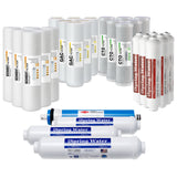 iSpring F28K100US Standard 6-Stage Reverse Osmosis RO Systems 3-Year Replacement Cartridge Pack Set, with Alkaline Mineralization, pH , 10" × 2.5"