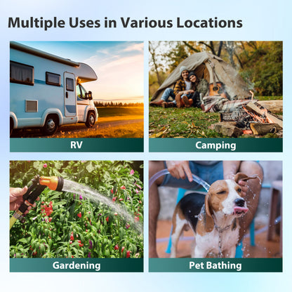 iSpring CW21-PFBV 2-Stage RV Water Filtration System, SGS-Tested PFAS, Bacteria, Viruses Removal, Dual Advanced Filters, 3/4'' Lead-Free Brass Quick Connectors, Tankless, High Capacity