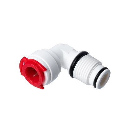 iSpring 0606ME Male Elbow, 3/8" in NPT to 3/8" Quick Connect, White