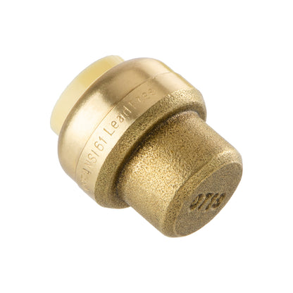 LittleWell AESPF8 Brass 1/2'' Push-Fit End Stop, works the same as SharkBite