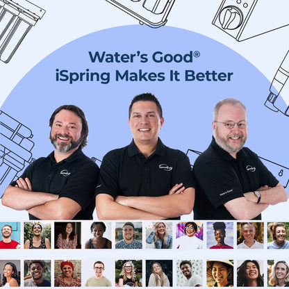iSpring WGB22B-PF PFAS-Reducing Whole House Water Filter System, Also Removes Chlorine, Sediment, Rust, and Odor, SGS-Tested Reducing up to 99% of PFAS, 1” Inlet/Outlet