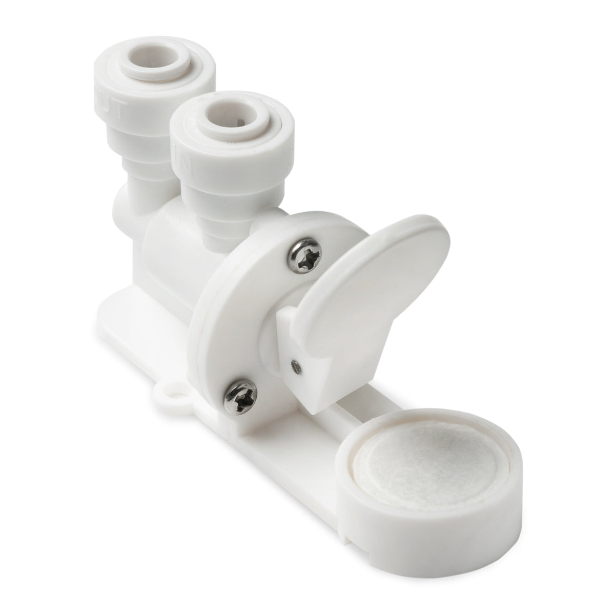 iSpring ALS1 Leak Detector and Shut-Off Valve for Reverse Osmosis and Under Sink Water Filtration Systems - 1/4" Quick Connect