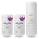 iSpring F3RO1200AK Replacement Filter Pack for RO1200AK Tankless Reverse Osmosis System, Up to 2 Years Lifetime, Includes 2X FPCA1200 &amp; 1x MRO1200