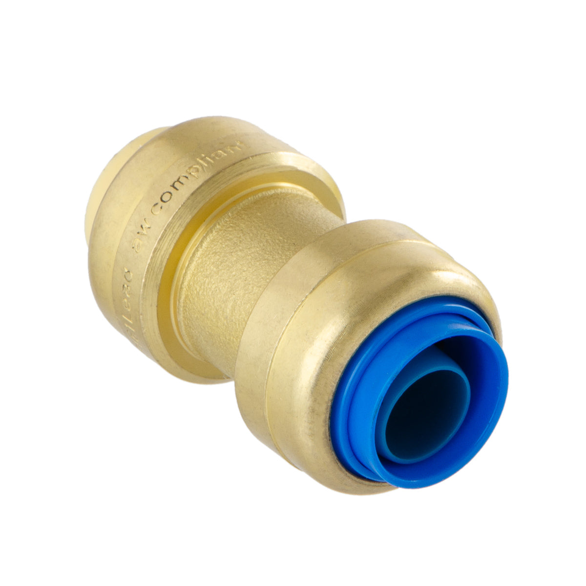 LittleWell ACPF8PB8 Brass 1/2'' Push-Fit and Polybutylene Conversion Coupling, Works the Same as A SharkBite