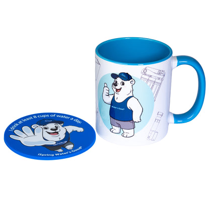 iSpring Mug & Coaster Set