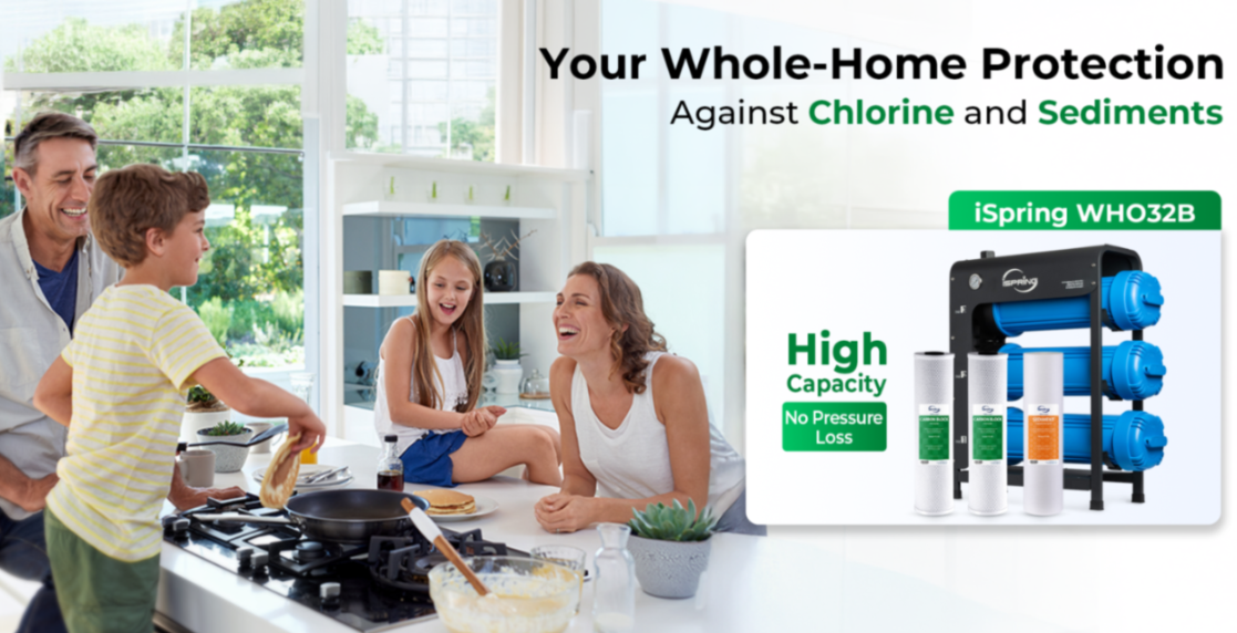 iSpring WHO32B whole house water filter household banner